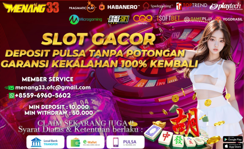 MENANG33: Situs Slot Gacor No.1